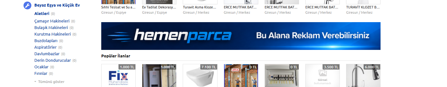 Anasayfa Vitrin Altı